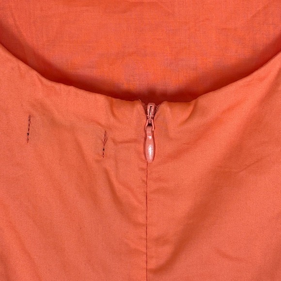 TRUCE Pleated Scoop Neck 100% Cotton Dress Coral Kid Size XL Casual Summer Party - Picture 7 of 8